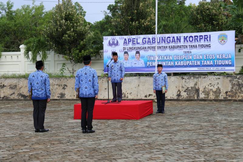 Bupati Tana Tidung Pimpin Upacara Gabungan Korpri